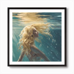 Into The Water (Blonde) Art Print (2) Art Print