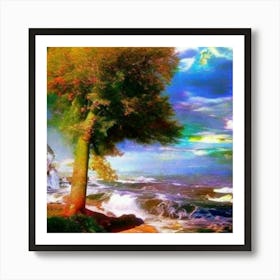 The Beach Tree Art Print