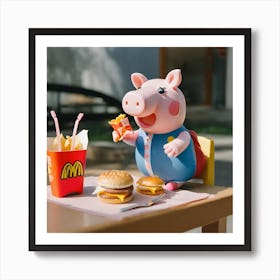 Happy Piggy 2 Art Print