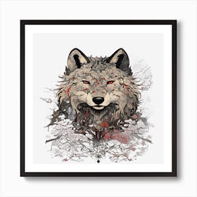 Wolf Mutant wolf Art Print