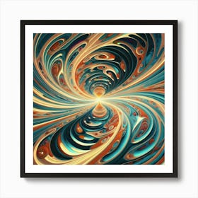 Interstellar laser light line pattern abstract art 22 Art Print