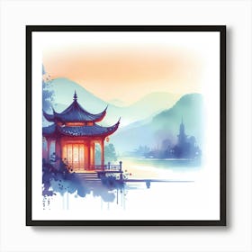 Chinese Pagoda 11 Art Print