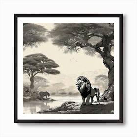 Lion King 27 Art Print