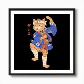 Meowster Cat Dance Art Print