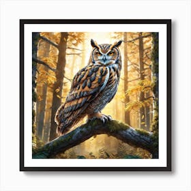 Great Horned Owl 8 Art Print