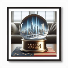 2024 Snow Globe Art Print