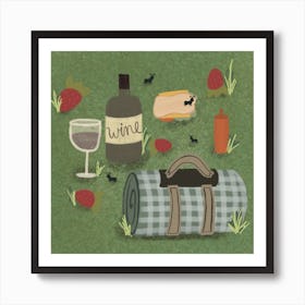 Picnic In The Park Art Print