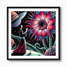 Flower Of The Universe Art Print