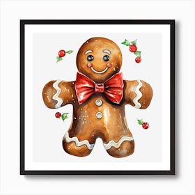 Gingerbread Man 3 Art Print