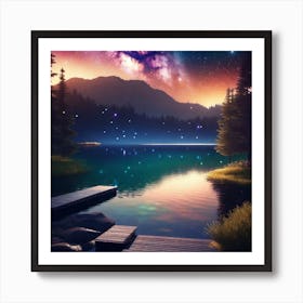 Starry Night Sky 3 Art Print