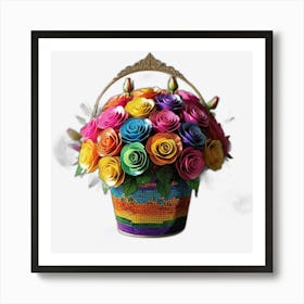 Rainbow Roses III Art Print