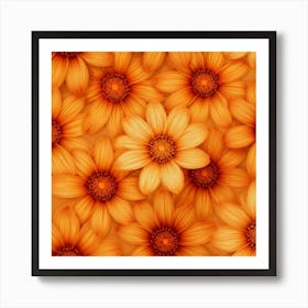 Orange Daisies Art Print