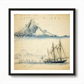 探検の航海 Voyage Of Exploration (I) Art Print