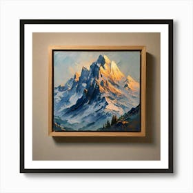 Mountain Landscape Painting 2 Art Print