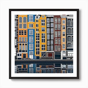 Amsterdam Cityscape 7 Art Print