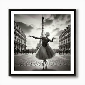 Ballet Dancer In Paris Art Print