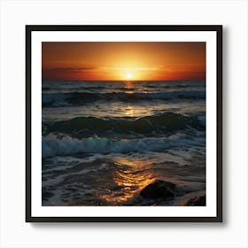 Default Seascapes Beautiful Places Magical World Fire Multico 3 Art Print