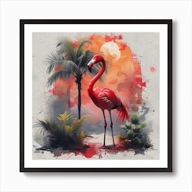 Flamingo 3 Art Print