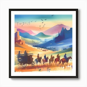 Wild West Art Print