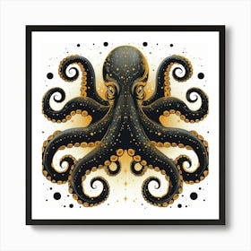 Octopus Tattoo 1 Art Print