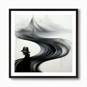 Woman In A Hat Art Print