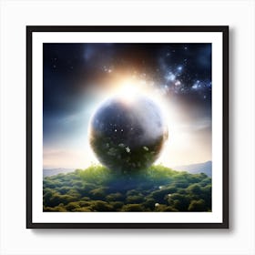 Earth In The Sky Art Print