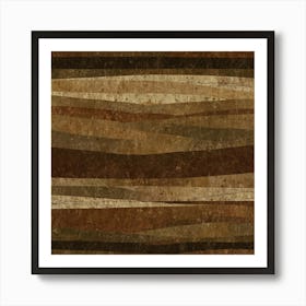 Brown Stripes Art Print