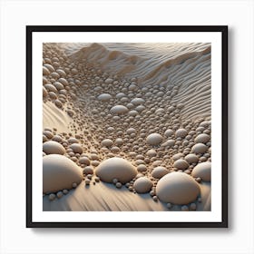 Sand Spheres Art Print