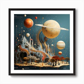 Planets - Solar System - 6 Art Print