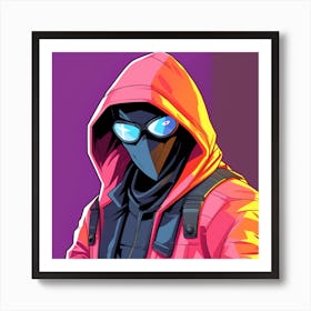 Man In A Hoodie Art Print