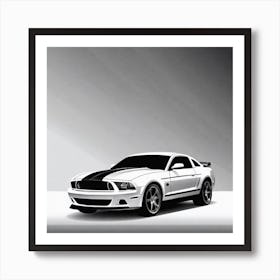 Ford Mustang Wallpaper Art Print