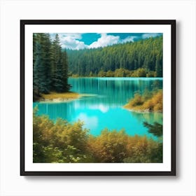 Blue Lake Art Print