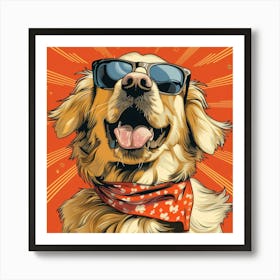 Golden Retriever 9 Art Print