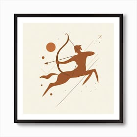 sagittarius Zodiac Sign minimalist 2 Affiche