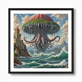 Octopus Art Print