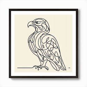 Eagle Picasso style 1 Art Print