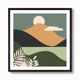 Landscape With Mountains 4 Art Print