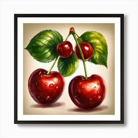 Two Cherrys (1) Art Print