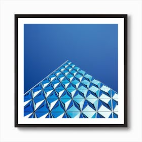 Photograph - Blue Building With Blue Sky Art Print