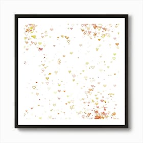 Heart Confetti Art Print