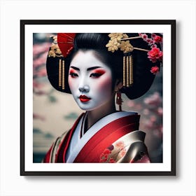 Geisha 166 Art Print