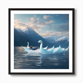 Swan Boat Art Print