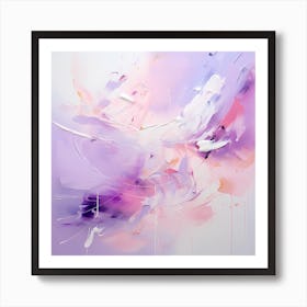 Cotton Candy Dreams: Abstract Serenity Art Print