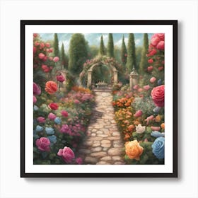 Rose Garden Art Print