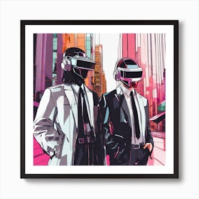 Daft Punk Art Print by 2ToastDesign - Fy