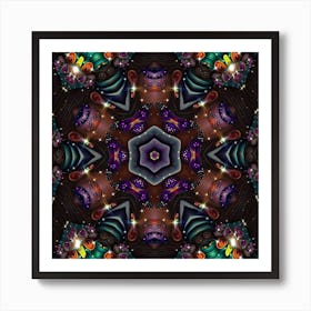 Psychedelic Mandala 17 Art Print