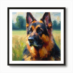 German Shepherd Art Print