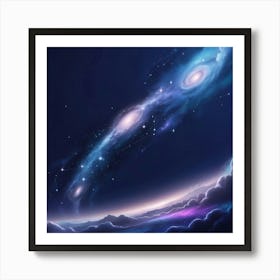 Galaxy Wallpaper Art Print