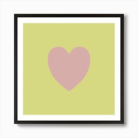 Pink Heart Art Print