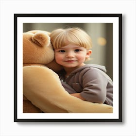 Teddy Bear Hug Art Print